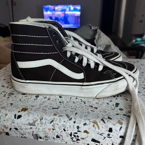 Black high top Vans
